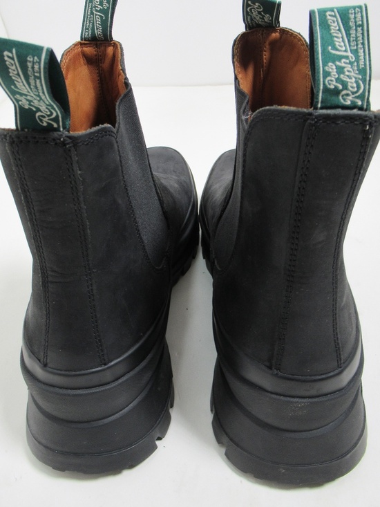 Polo Ralph Lauren Unisex Logan Leather Chelsea Boot Black 13 US M / 14.5 US W main image 7